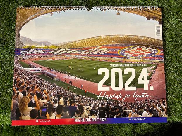 FOTO Hajduk izdao kalendar za 2024. godinu: Prvi put zajedno nogometašice i nogometaši