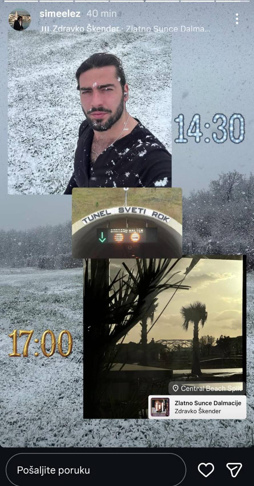 Šime Elez se iz idilične Toskane vratio u Split, a gdje je Maja?