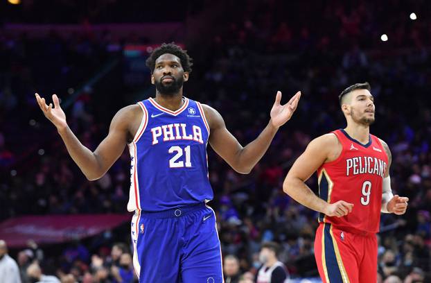 NBA: New Orleans Pelicans at Philadelphia 76ers