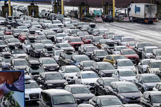 Početak skijaškog tjedna i kraj blagdana uzrok je gužve na graničnom prijelazu Bregana