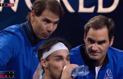 Fabio, slušaj ovamo! Federer i Nadal davali su upute Fogniniju