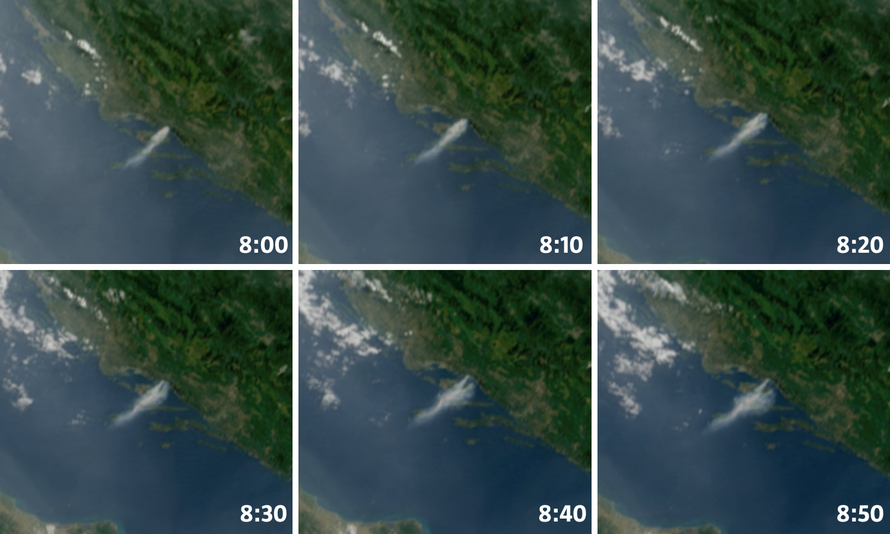 Pogledajte satelitske snimke požara kod Makarske! Dim se nadvio preko mora i Brača