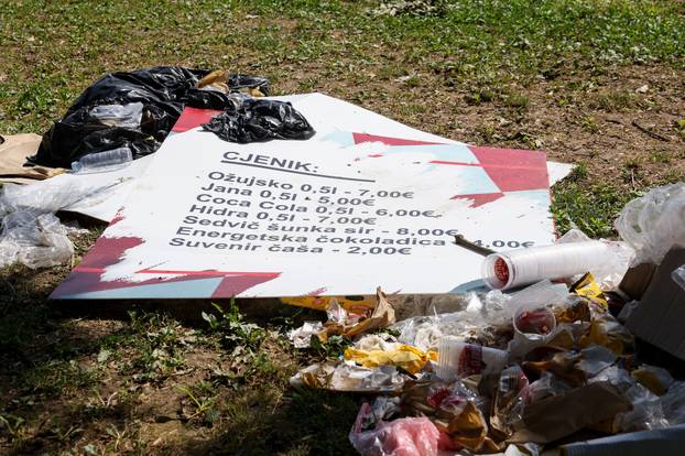 Zagreb: Neočišćen Bundek šest dana nakon koncerta Marka Perkovića Thompsona