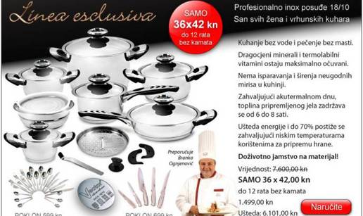 Linea esclusiva - inox posuđe za svaku ženu i profesionalce! 