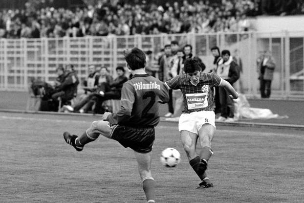 Zagreb: Savezna liga Jugoslavije, Dinamo - Borac, 7.4.1990.