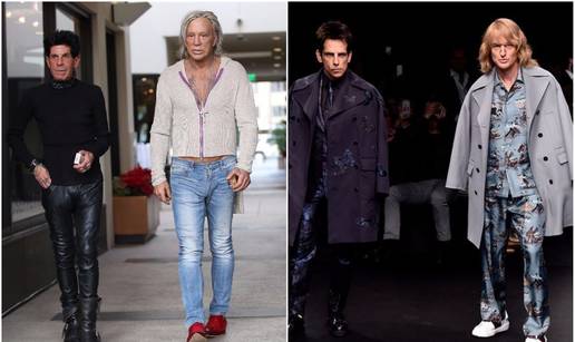 Mickey Rourke i njegov prijatelj frizer kao Zoolander i Hensel