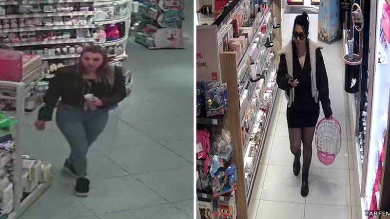 FOTO Prepoznajete li žene s fotografija? Policija ih traži zbog krađe parfema u Crikvenici