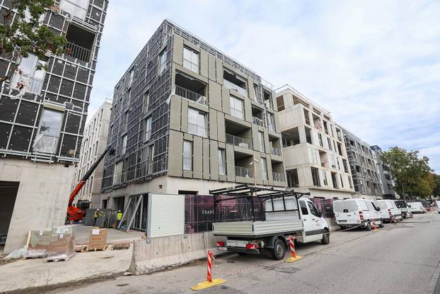 Zagreb: Radovi na poslovno-stambenom kompleksu Franc