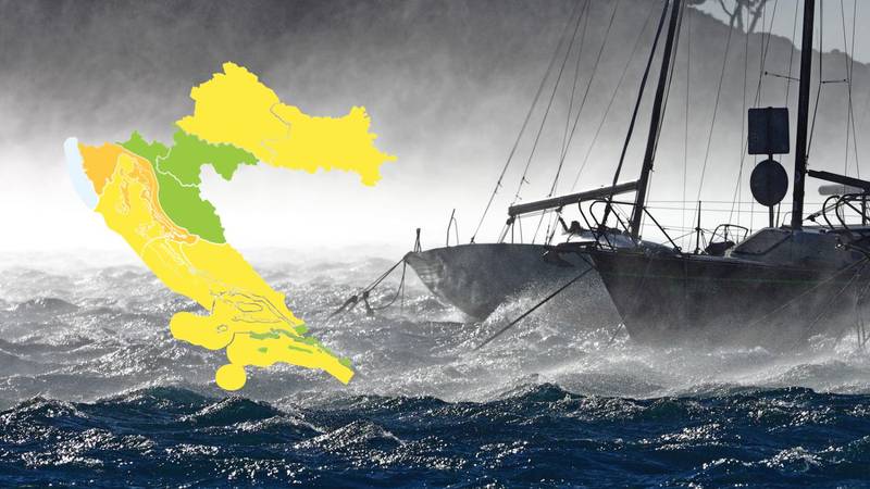 DHMZ objavio nova upozorenja, moguća je orkanska bura, a uz kišu u gorju će biti još snijega