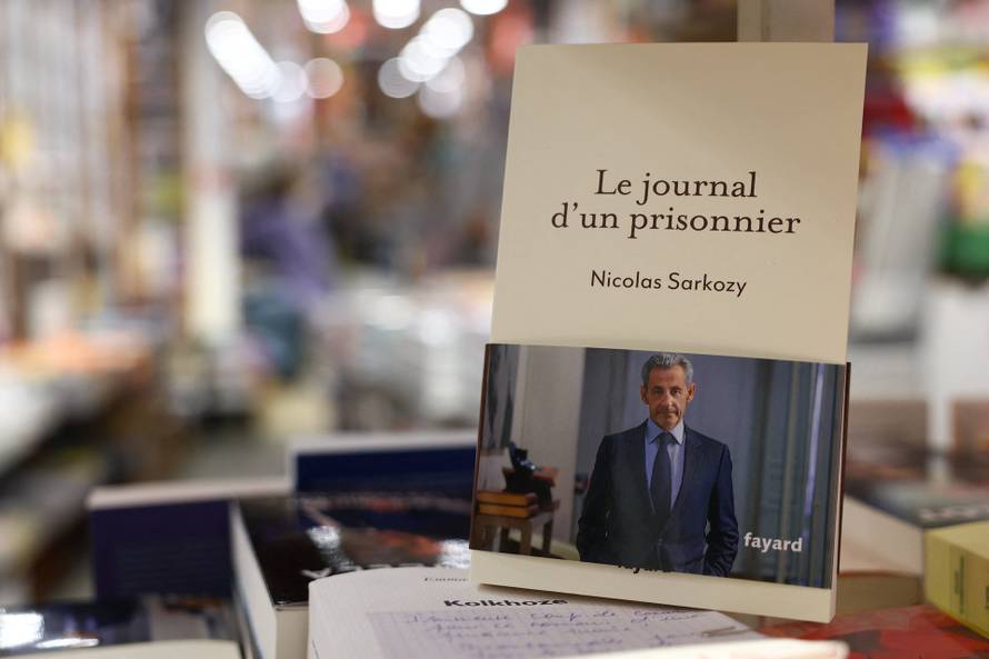 Former French President Sarkozy's memoir "Journal of a Prisoner" in Paris