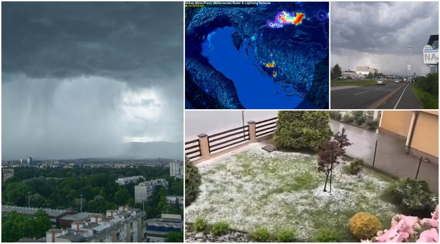 Sjever Hrvatske pogodilo jako olujno nevrijeme: Padala i tuča!
