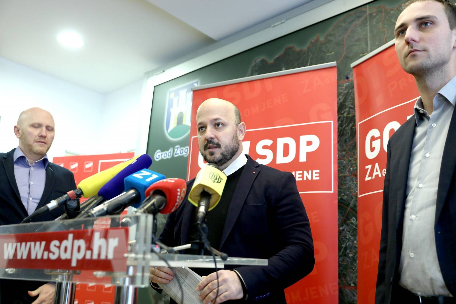 Zagreb: U sjediÅ¡tu GO SDP-a odrÅ¾ana je konferencija za medije