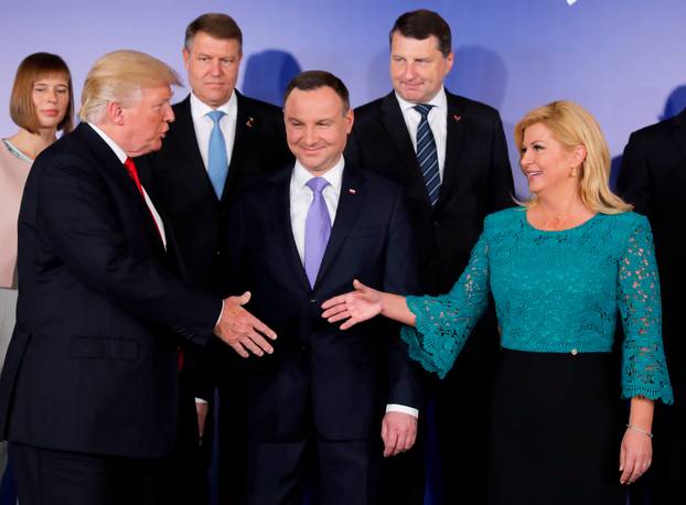 U.S. President Donald Trump attends the Three Seas Initiative Summit in Warsaw