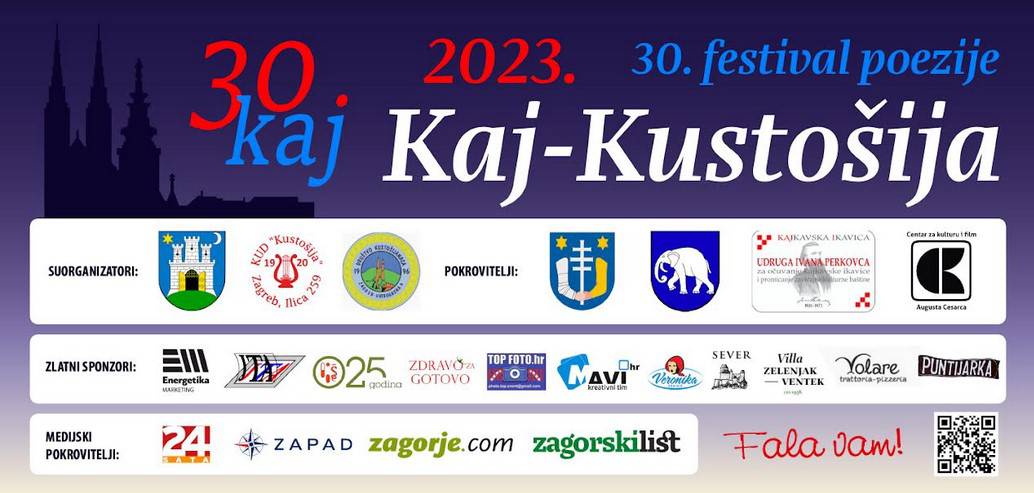 Počinje 30.  festival kajkavske poezije:  Kaj - Kustošija 2023.