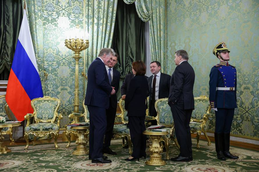Russia's President Putin meets with Togo's President of the Council of Ministers Gnassingbe at the Kremlin