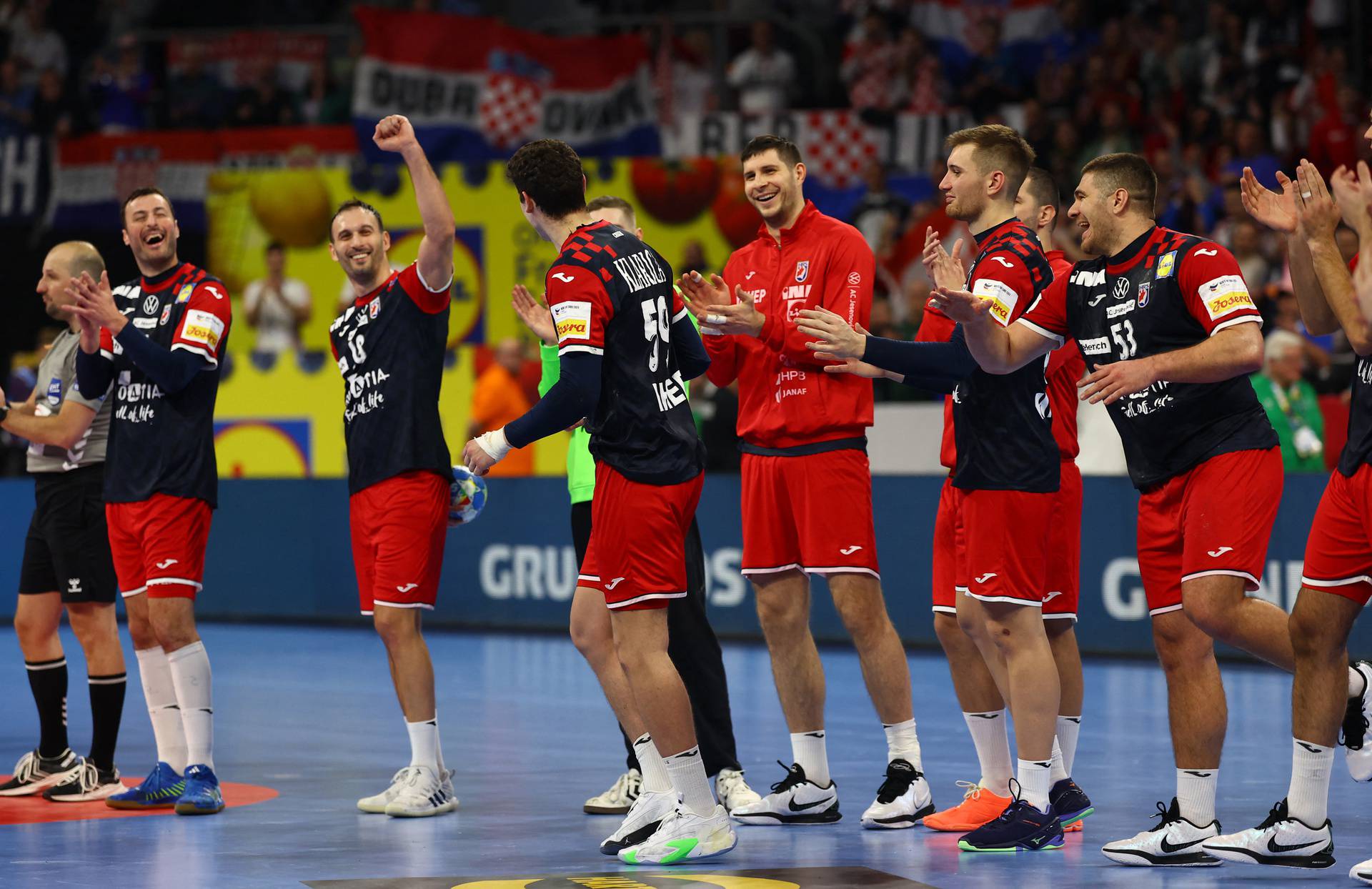 EHF 2024 Men's European Handball Championship - Preliminary Round - Group B - Croatia v Romania