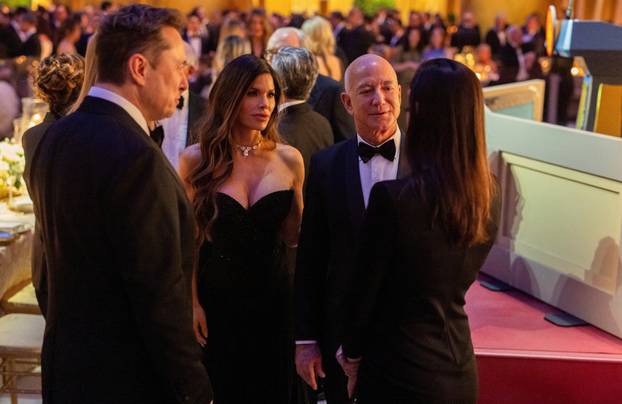 Trump attends a candlelight dinner at the National in Washington