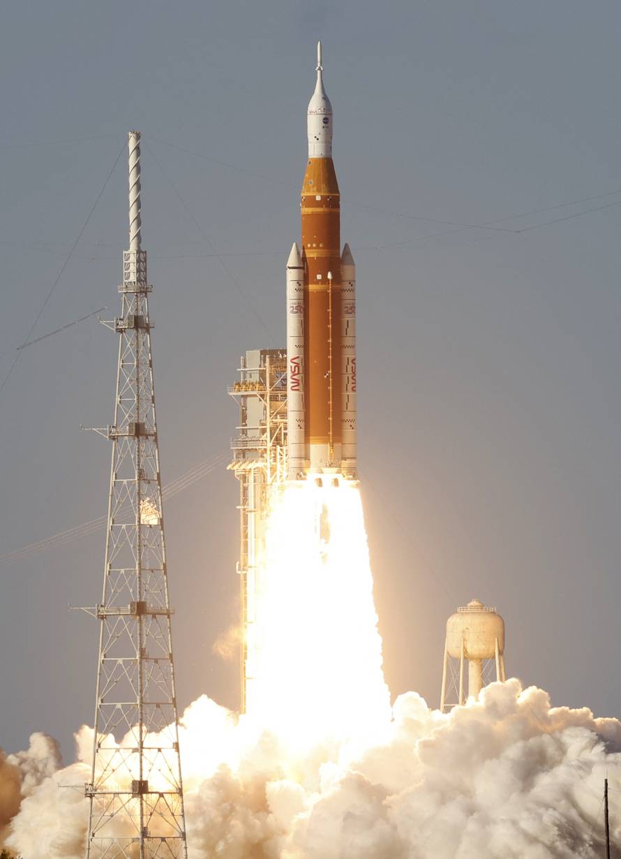 NASA's Artemis II mission to fly by the moon lifts off from the Kennedy Space Center in Cape Canaveral, Florida, U.S.