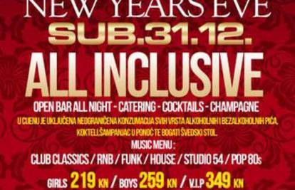 Club Gjuro2 - News Years Eve 2012 - All Inclusive!  