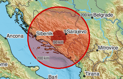 Potres u BiH, osjetio se i diljem Hrvatske, magnituda 3.3 po Richteru: 'Tutnjalo je i treslo'