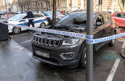 Bacili zapaljivu stvar na auto u Zagrebu, savila mu se hauba