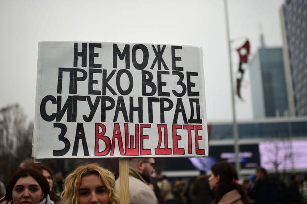 Beograd: Opći štrajk u Srbiji
