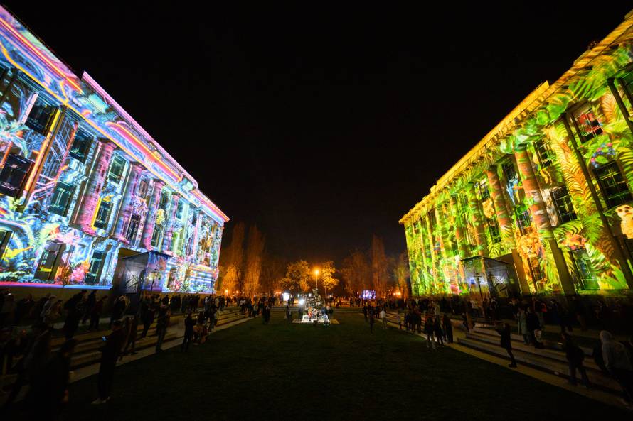 Zagreb: Na Trgu Marka Marulića svečano otvoren ovogodišnji Festival svjetla