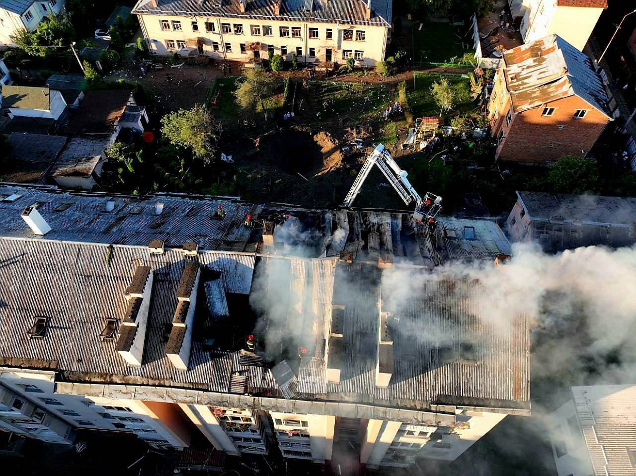 Aftermath of a Russian missile attack in Lviv