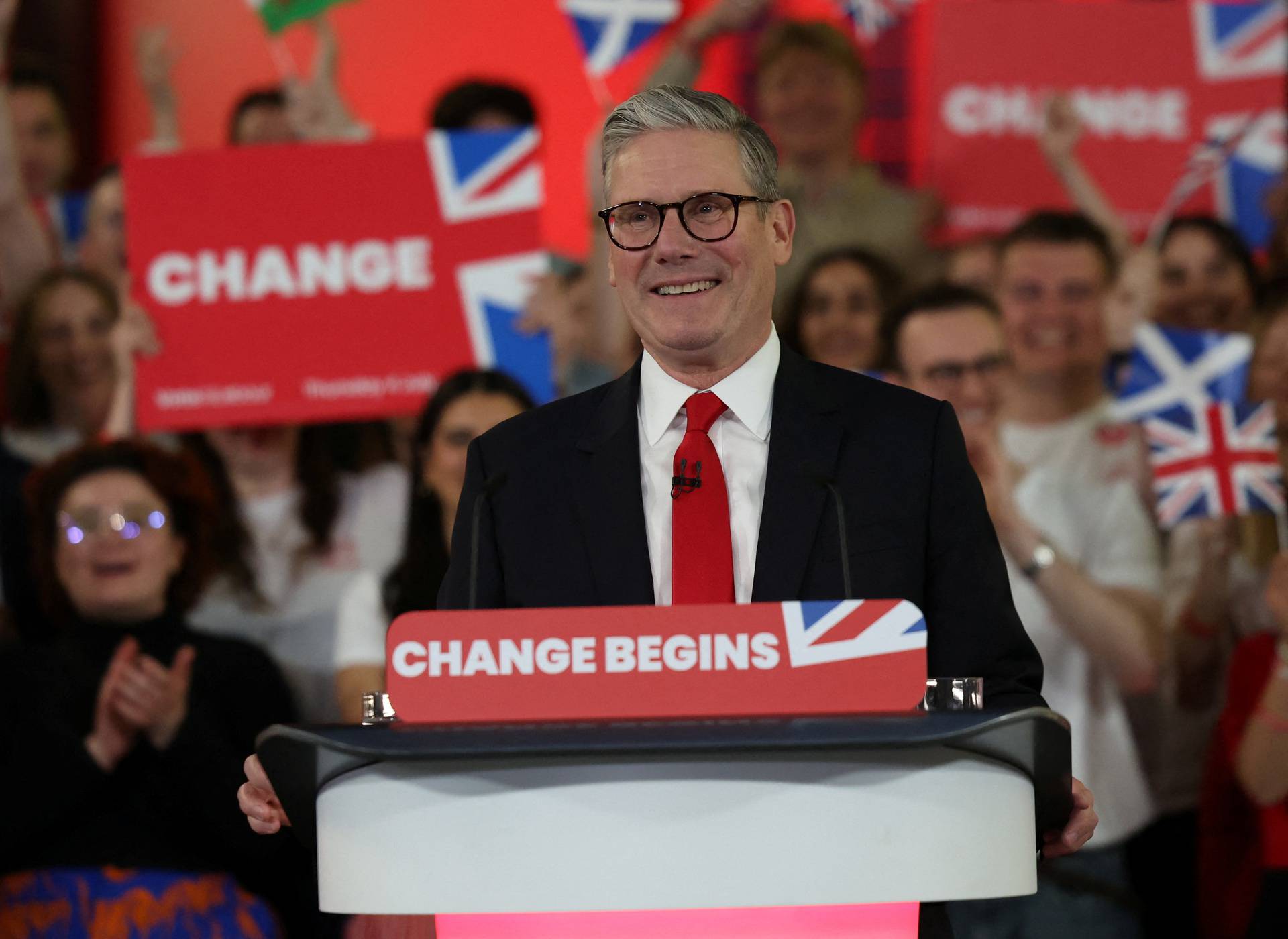 Britain's Labour Party leader Keir Starmer wins the general election