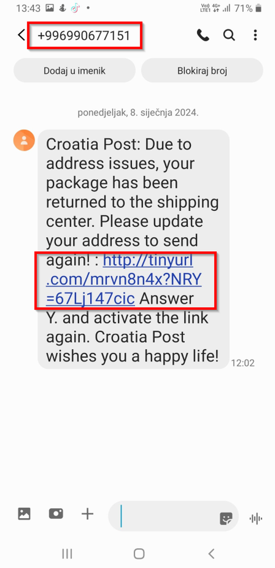 Kruže nove lažne poruke da vas čeka paket Hrvatske pošte: 'Baš mi dođu kad očekujem dostavu'