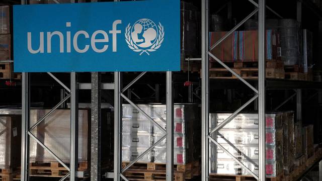 FILE PHOTO: UNICEF's Copenhagen warehouse prepares aid for Gaza