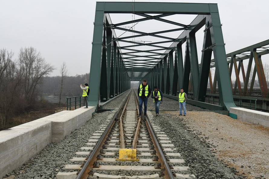 Botovo: Puštanje u promet kolosijeka preko željezničkog mosta Drava