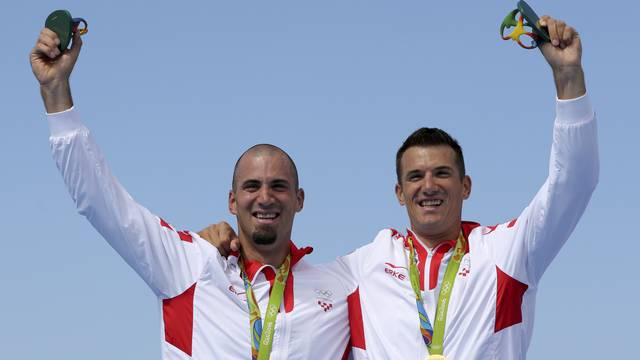 Rowing - Men's Double Sculls Victory Ceremony