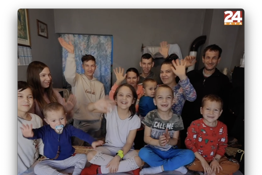 Stari Mikanovci: Obitelji Tomešić ima 13-ero djece, a najmlađe je staro dva mjeseca