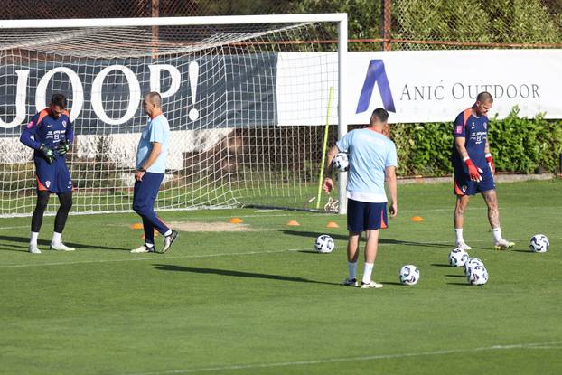 Rijeka: Nogometaši Hrvatske odradili trening na Rujevici