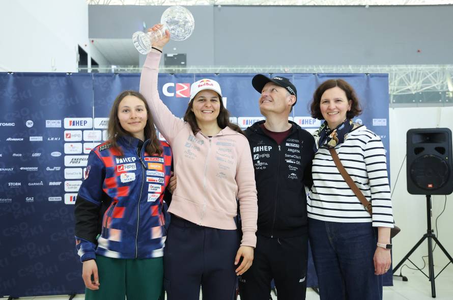 Dolazak Zrinke Ljutić iz SAD-a nakon osvajanja Malog kristalnog globusa