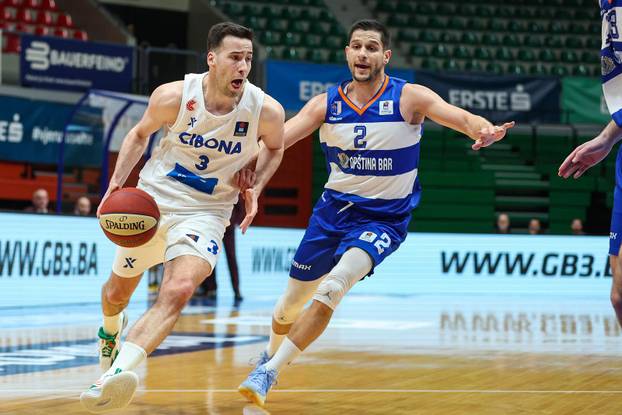 Zagreb: 23. kolo AdmiralBet ABA Lige, KK Cibona - KK Mornar Barsko zlato