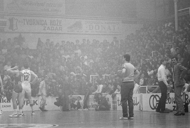 Druga utakmica finala play-offa Prvenstva Jugoslavije 1986. godine, KK Cibona - KK Zadar