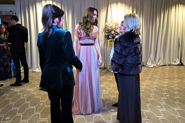 Britain's Prince William and Catherine attend the BAFTA Film Awards 2026, in London