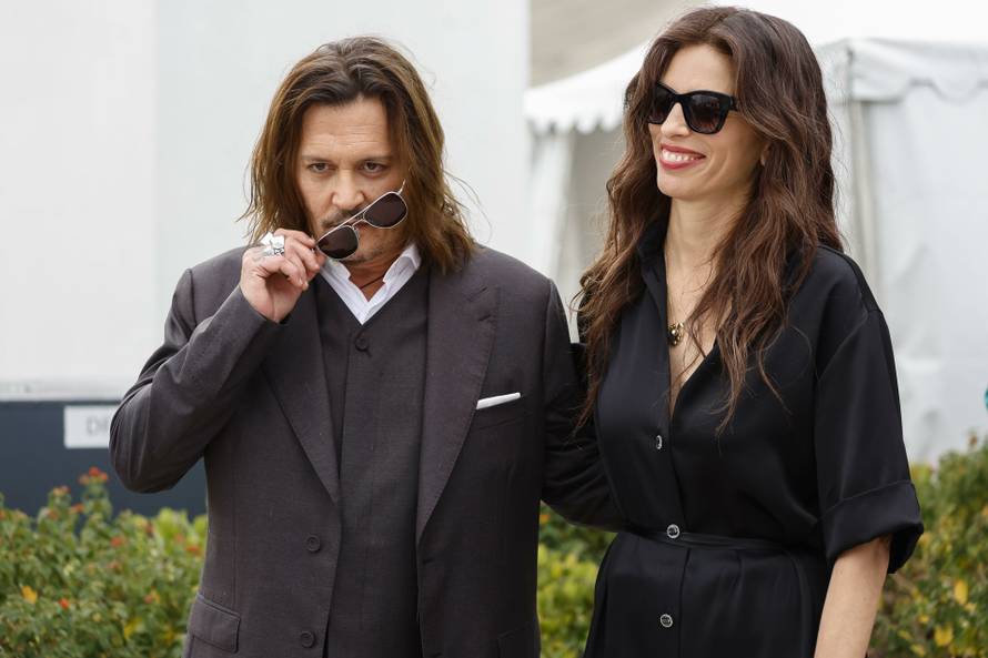 Johnny Depp and Maiwenn - 76th Cannes Film Festival