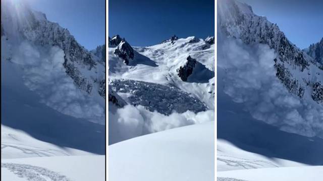 VIDEO Ogromna snježna lavina u Alpama: 'To je ubojito. Prava je sreća da nitko nije bio tu...'