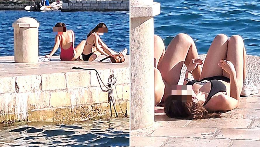 Turistkinje se skinule i sunčale na splitskoj rivi: 'Jesu li uveli kazne za ovo? Di su redari?!'
