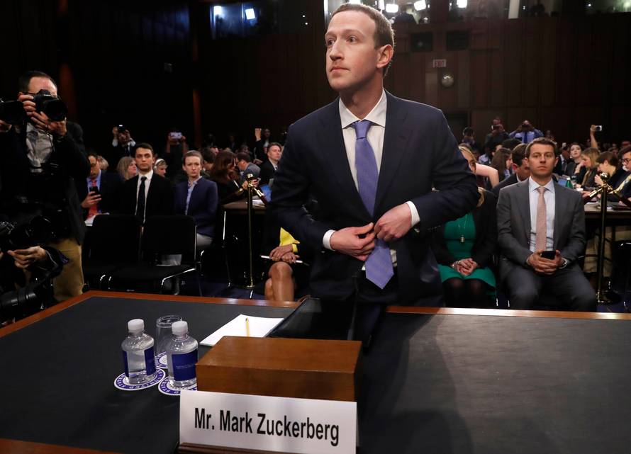 Facebook CEO Zuckerberg continues to testify before a U.S. Senate joint hearing on Capitol Hill in Washington