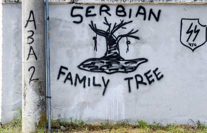 Novi sramotni grafit protiv Srba nacrtali kraj igrališta u Zagrebu