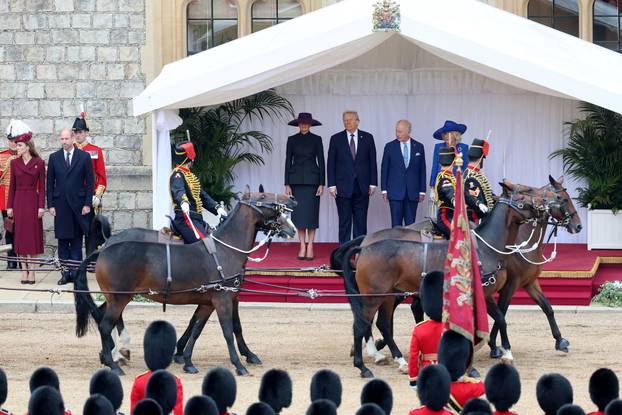 U.S. President Trump makes second state visit to Britain