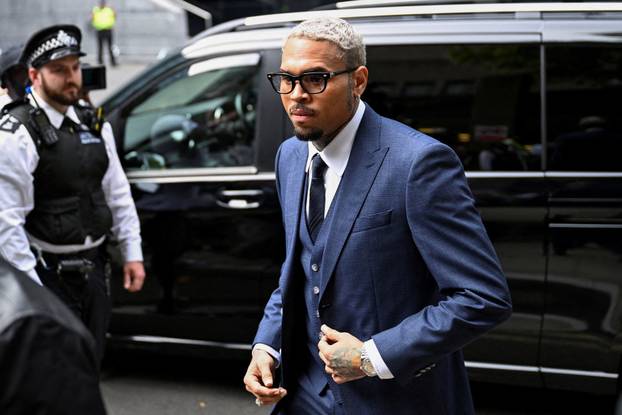 U.S. singer Chris Brown appears at Southwark Crown Court in London
