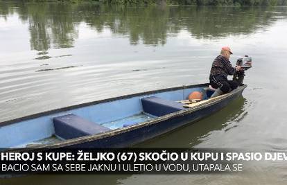 Heroj s Kupe: Željko (67)  iz hladne rijeke spasio djevojku
