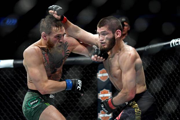 FILE PHOTO: Nurmagomedov vs McGregor