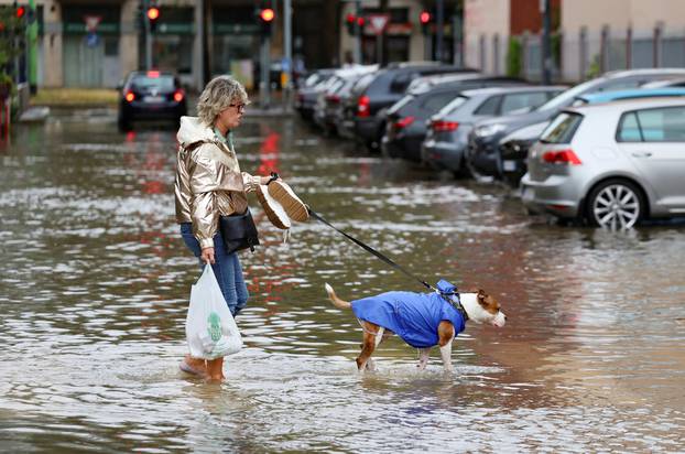 Heavy rains hit Milan