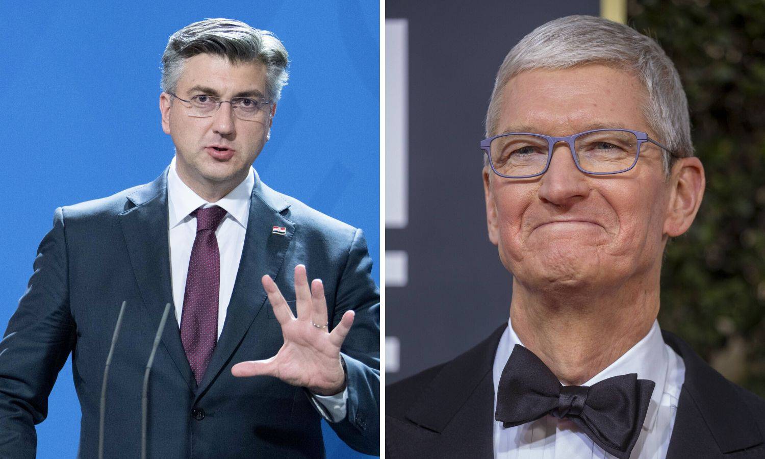 Appleov šef Tim Cook tražio susret s Plenkovićem u Davosu